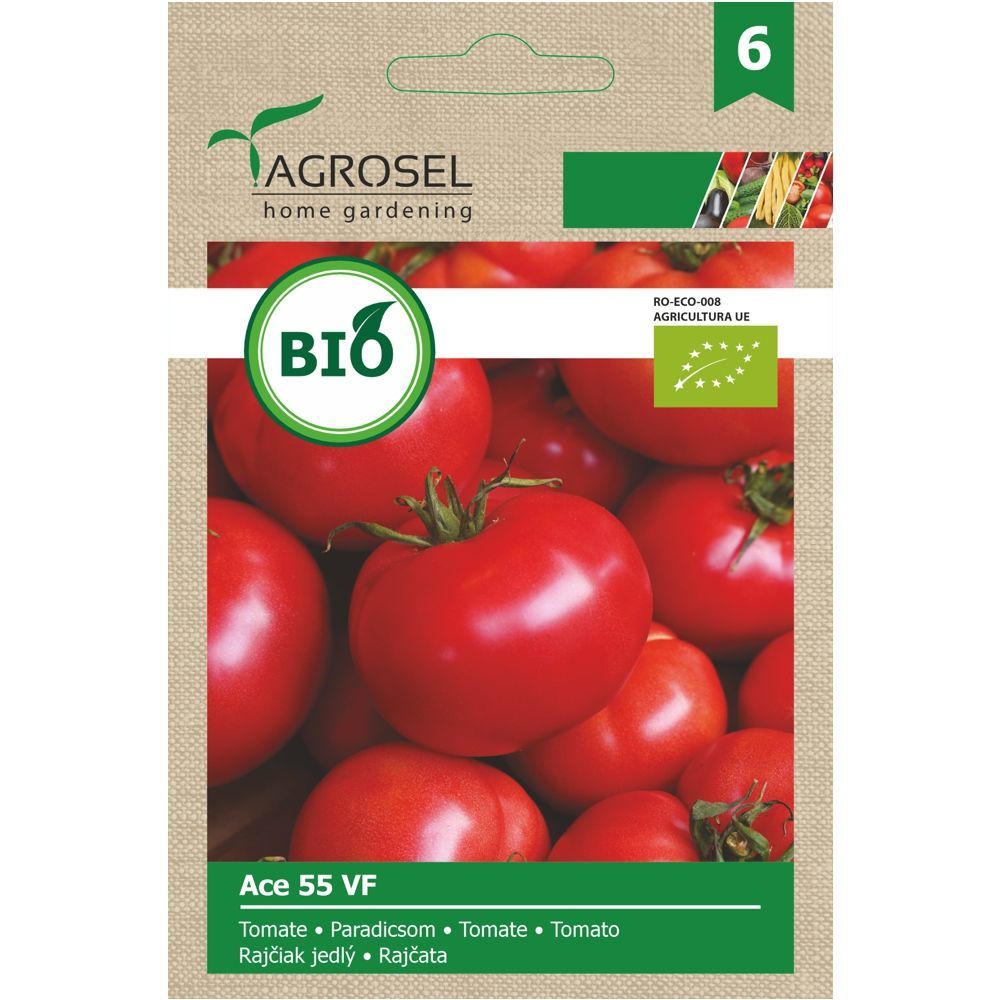 Seminte BIO Tomate Ace 55 VF - 0,5g