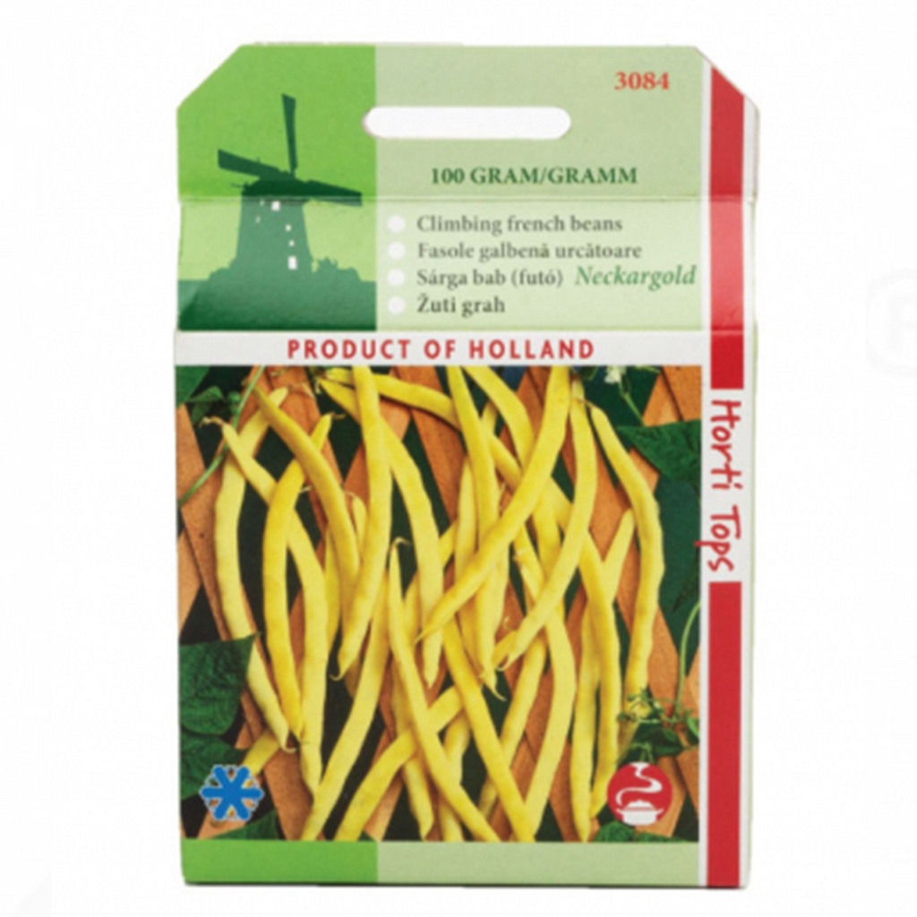 Fasole galbenă urcătoare, Neckargold, 100 grame, Horti Tops