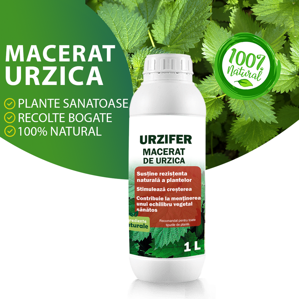 Macerat de Urzică - URZIFER 100% Natural | Fertilizant 1L