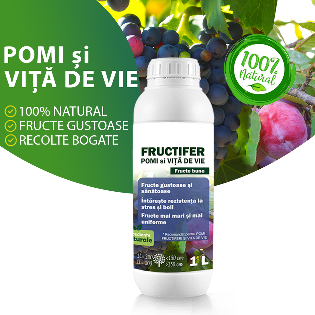 Fertilizant Pomi și Viță de Vie BIO – FRUCTIFER 1 L