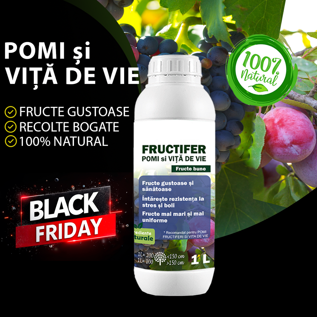 Fertilizant Pomi și Viță de Vie BIO – FRUCTIFER 1 L