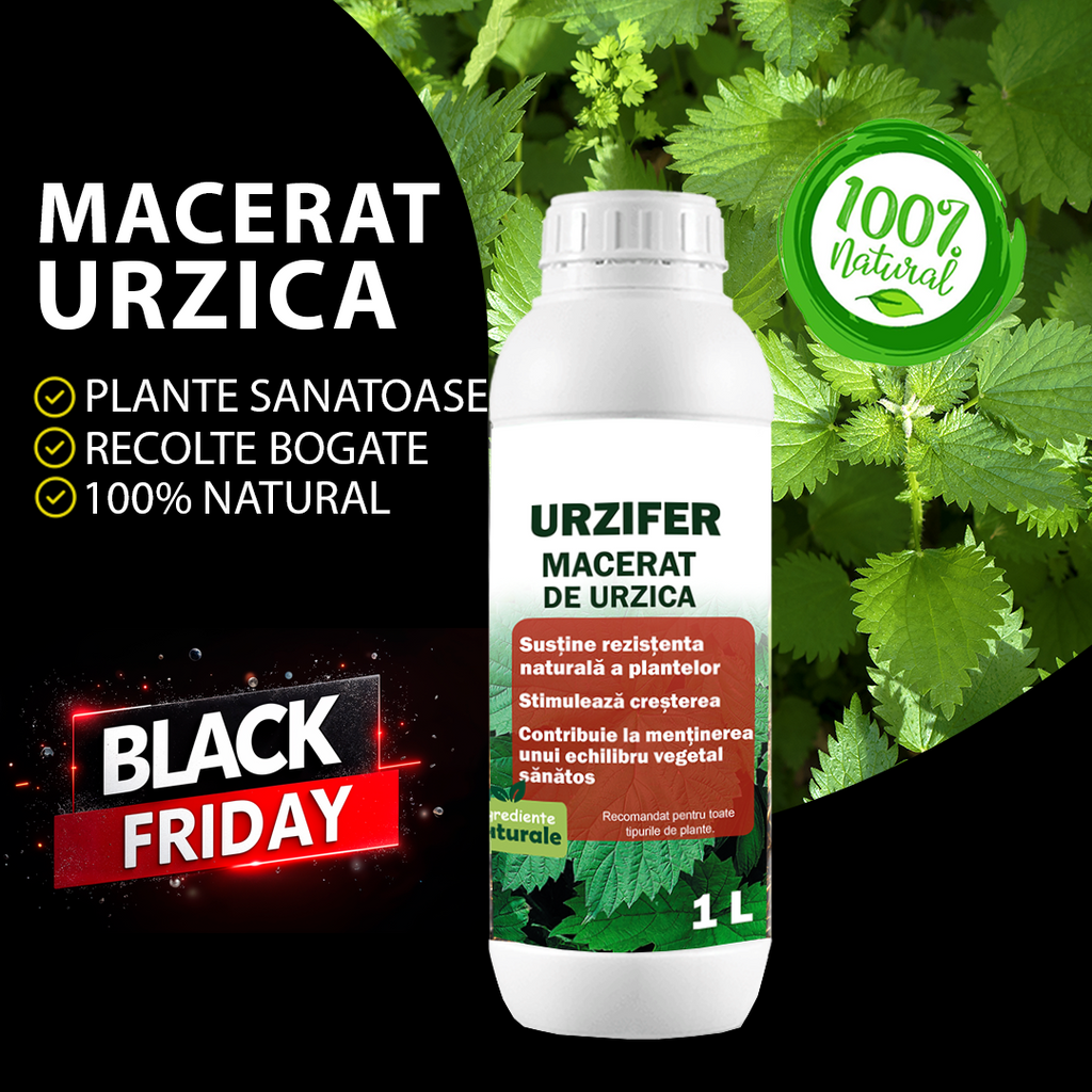 Macerat de Urzică - URZIFER 100% Natural | Fertilizant 1L
